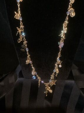 Vintage Kirk's Folly "Multi Billion Dollar Baby" Charm Necklace,